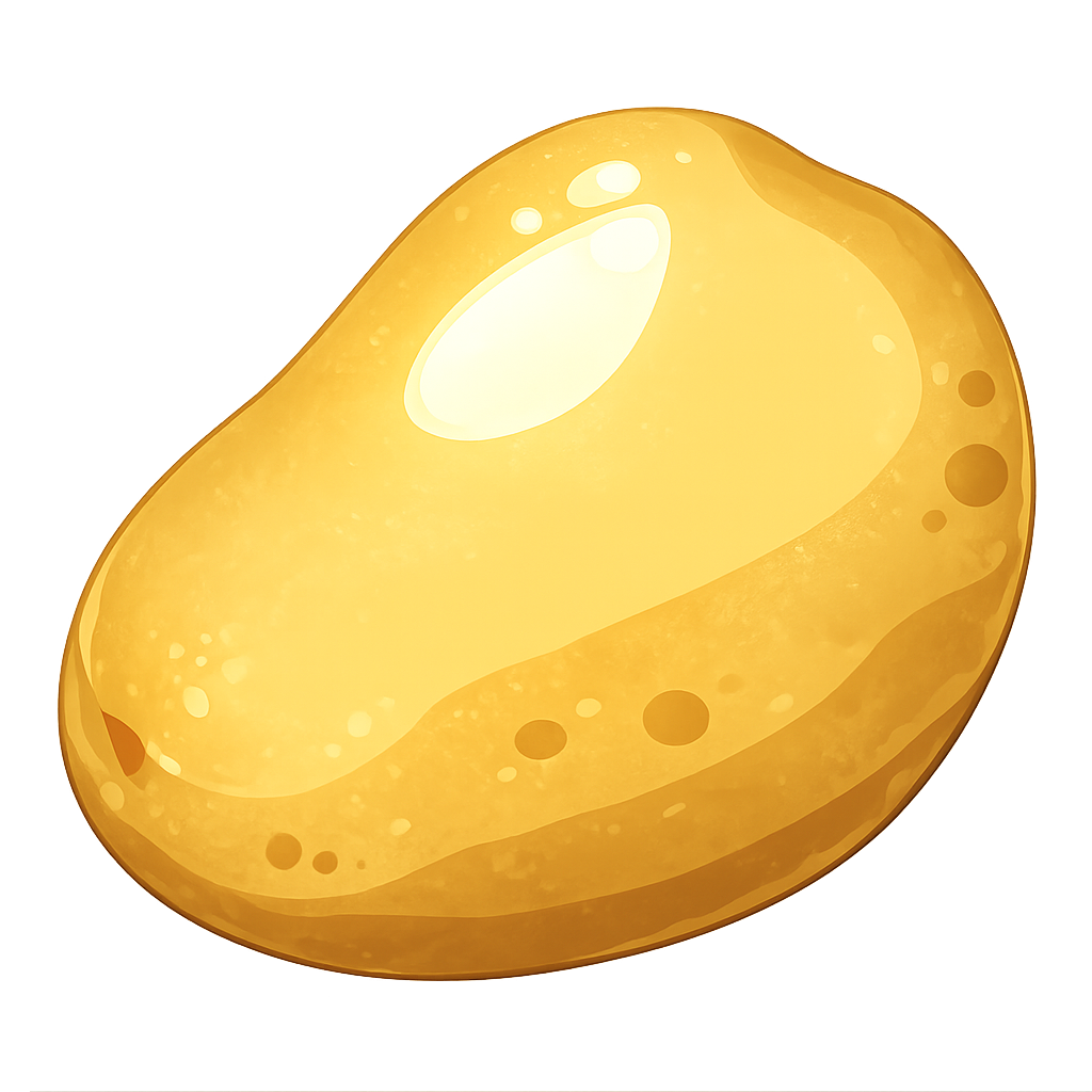 Golden potato for luck
